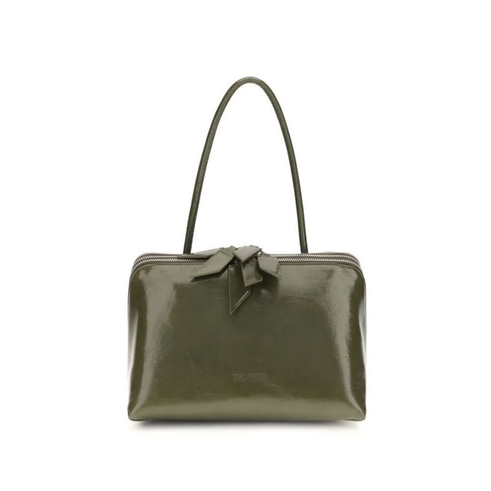 The Attico Bicolor Calf Leather Bos Taurus Shoulder Women's Bag